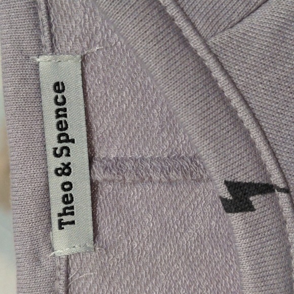 NWT Theo and Spence lavender mini thunder bolt shirt size small - Picture 2 of 7